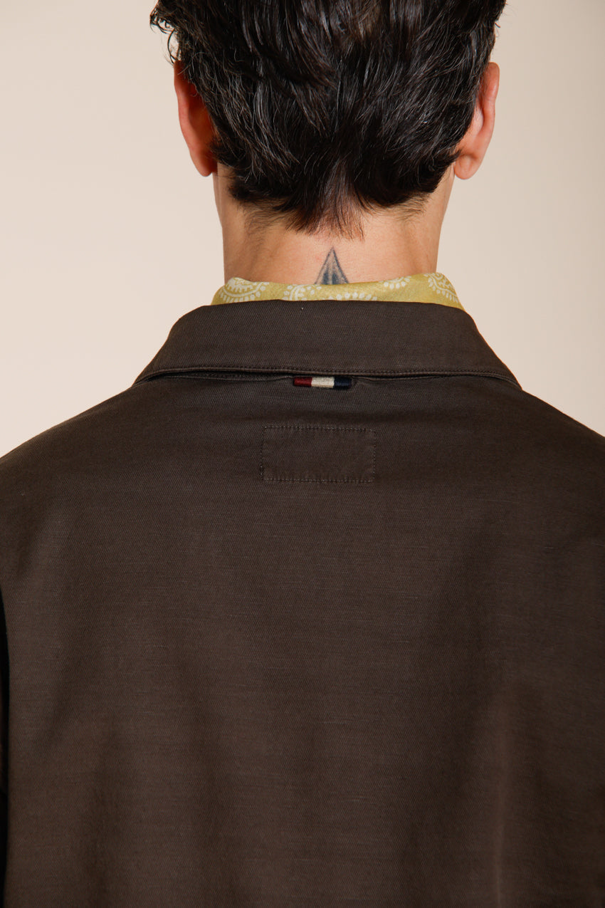 City Jacket Summer Jacke Herren aus Stretch-Cavallery aus Baumwolle und Leinen