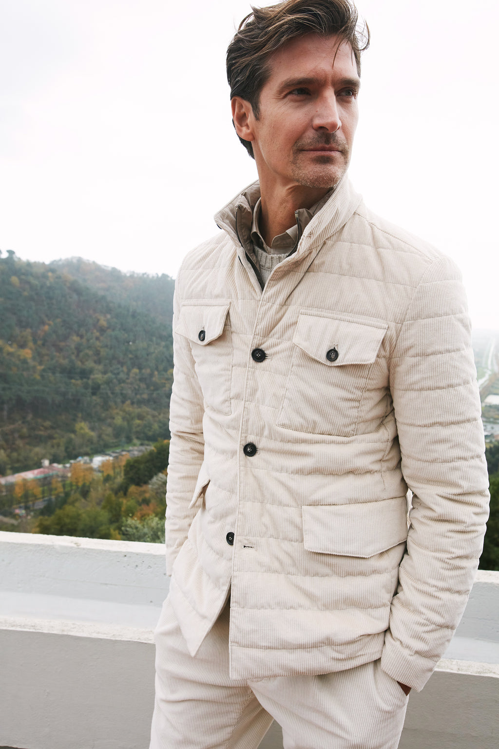 Space Field jacket men’s in 500-wale corduroy