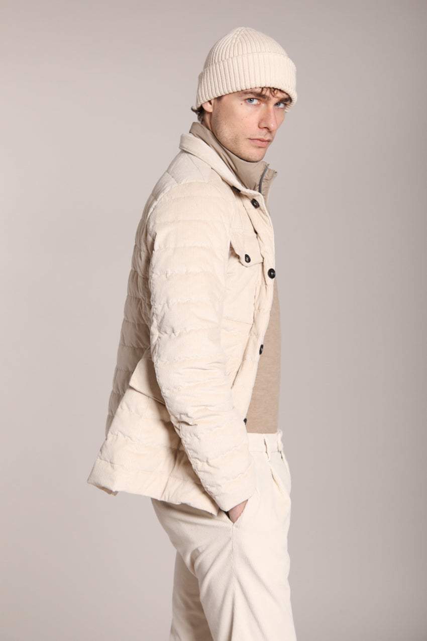 Foto 4 Space field jacket uomo in velluto 500 righe