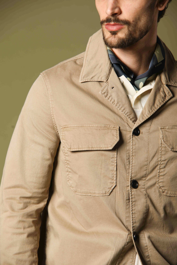 immagine 4 di jacket overshirt uomo modello Summer color kaki fit regular di Mason's