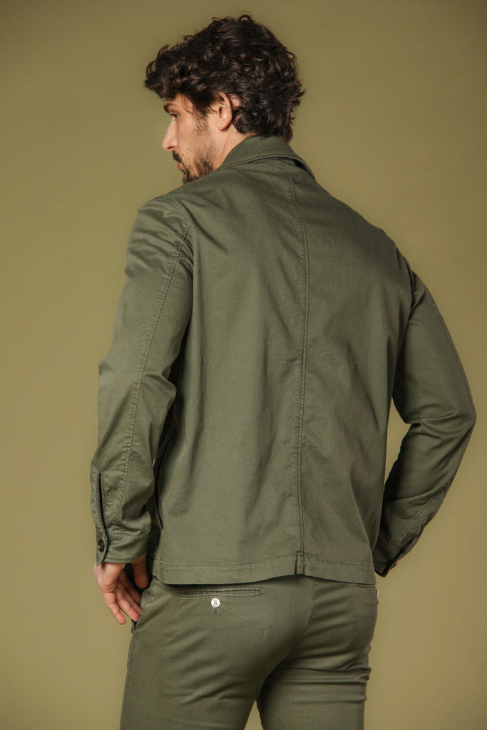 immagine 4 di jacket overshirt uomo modello Summer in verde fit regular di Mason's