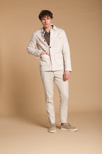 James overshirt uomo in twill di lino misto cotone