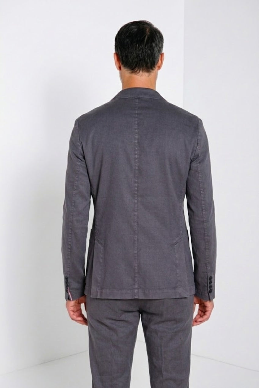 Da Vinci Blazer Herren aus Leinen und Baumwolle Twill