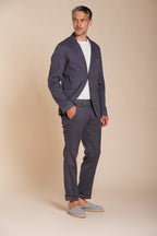 Da Vinci men's blazer in linen and cotton twill