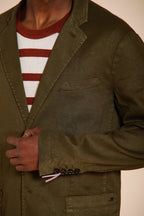 Da Vinci men's blazer in linen and cotton twill
