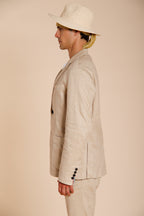 Da Vinci men's blazer in linen and cotton twill