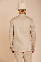 Da Vinci men's blazer in linen and cotton twill