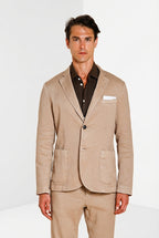 Da Vinci Blazer Herren aus Twill von Leinen und Baumwolle