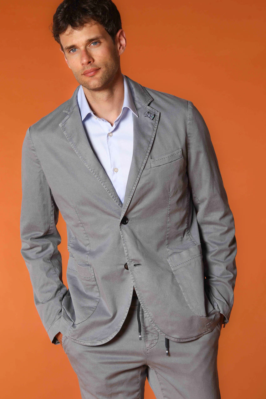 Da Vinci Summer blazer uomo in cotone e tencel regular fit