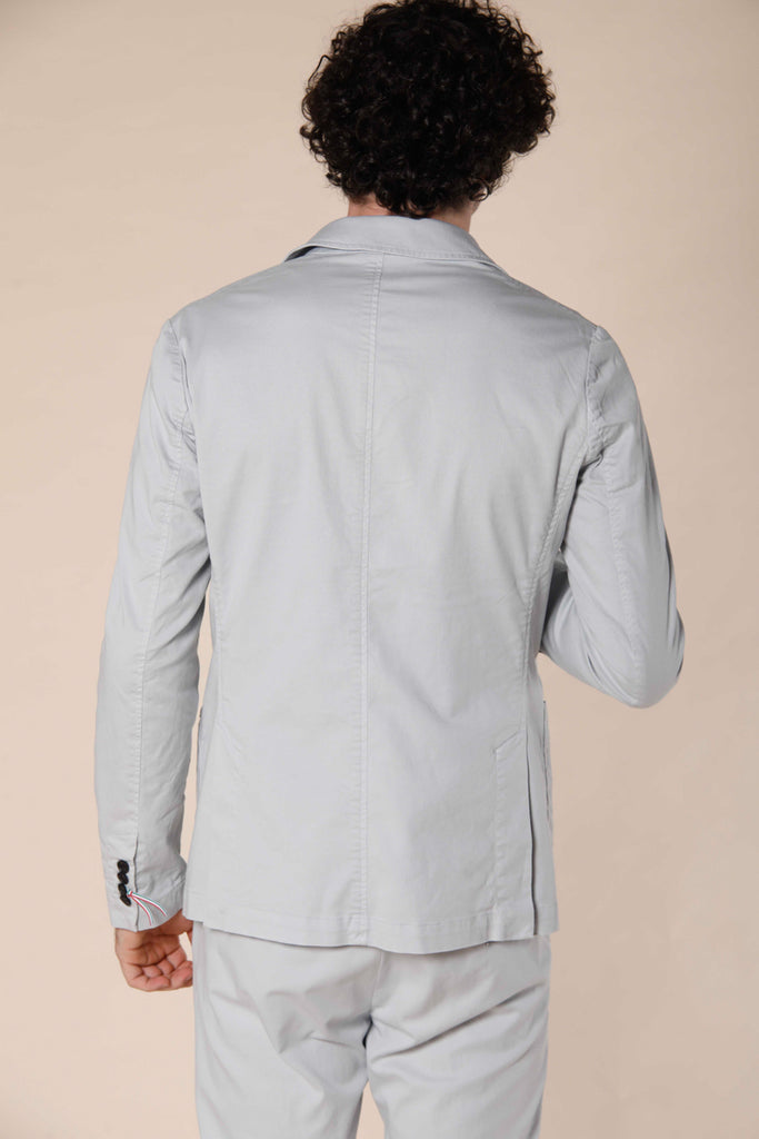 Immagine 4 di blazer uomo in cotone e tencel color grigio chiaro modello Da Vinci di Mason's