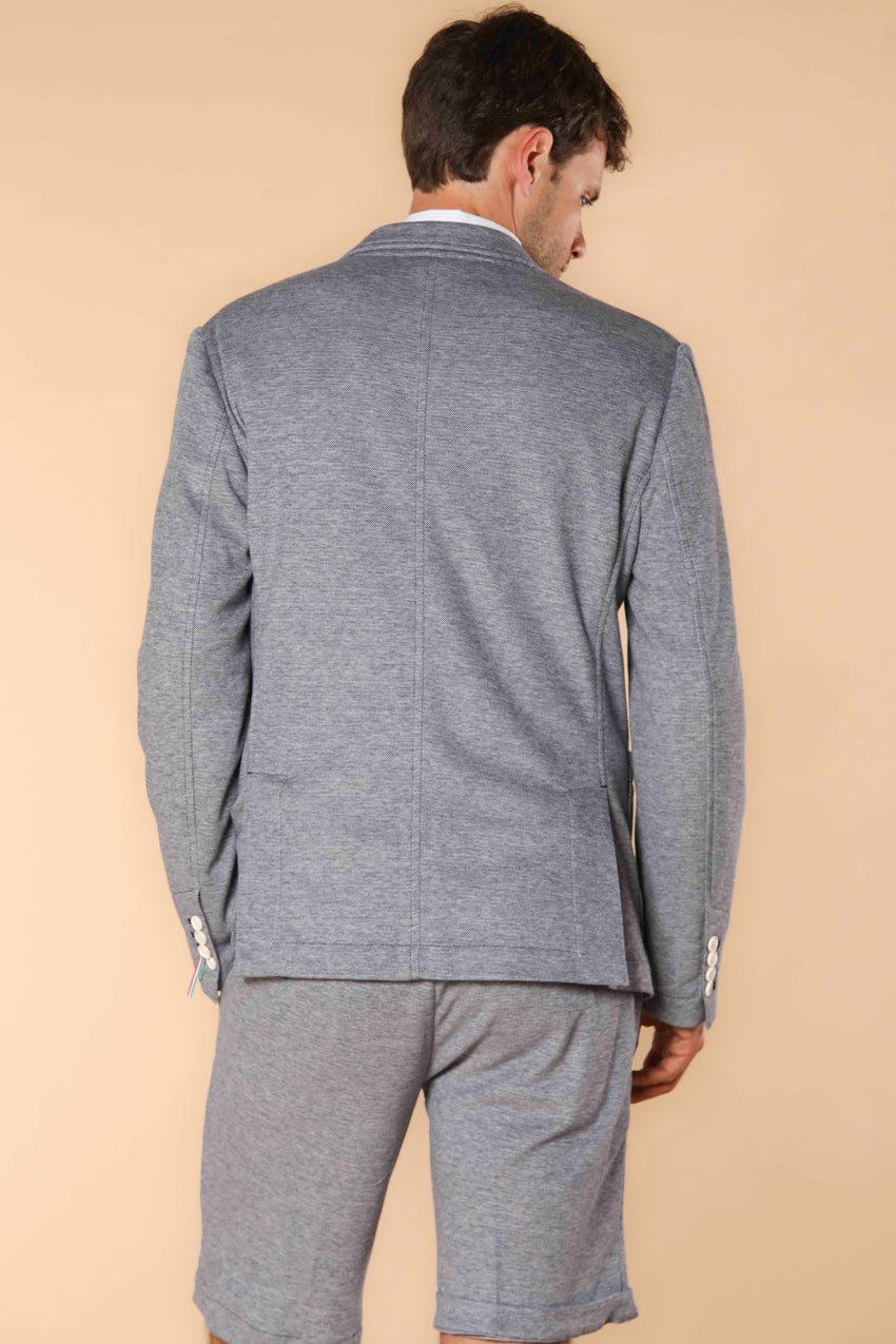 Immagine 5 di Da Vinci blazer uomo in piquet di cotone double face regular fit colore blu navy di Mason's