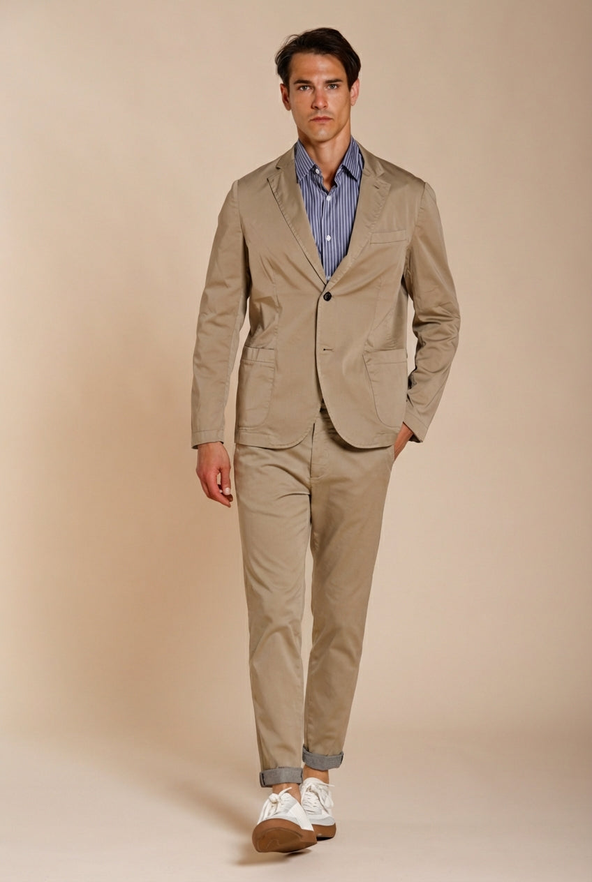 Da Vinci Travel men's blazer in technical travel stretch satin