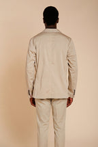 Da Vinci Travel blazer uomo in raso tecnico travel stretch