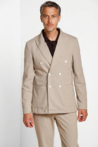 Golf men's double-breasted blazer in jersey