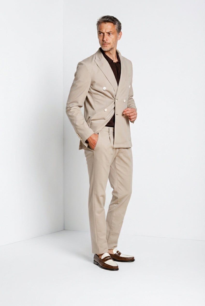 Golf men's double-breasted blazer in jersey