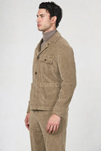 Work Jacket overshirt de hombre en terciopelo de pana ancha
