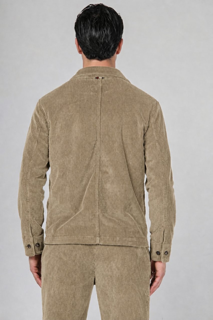 Work Jacket overshirt de hombre en terciopelo de pana ancha