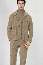 Work Jacket overshirt de hombre en terciopelo de pana ancha