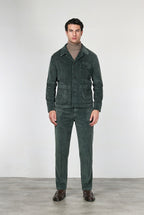 Work Jacket Herren-Overshirt aus breit geripptem Samt