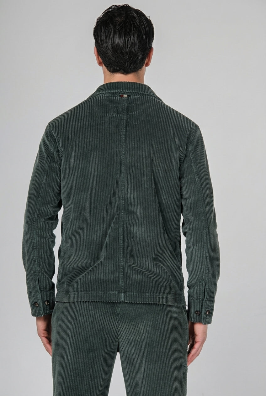 Work Jacket overshirt uomo in velluto a costa larga