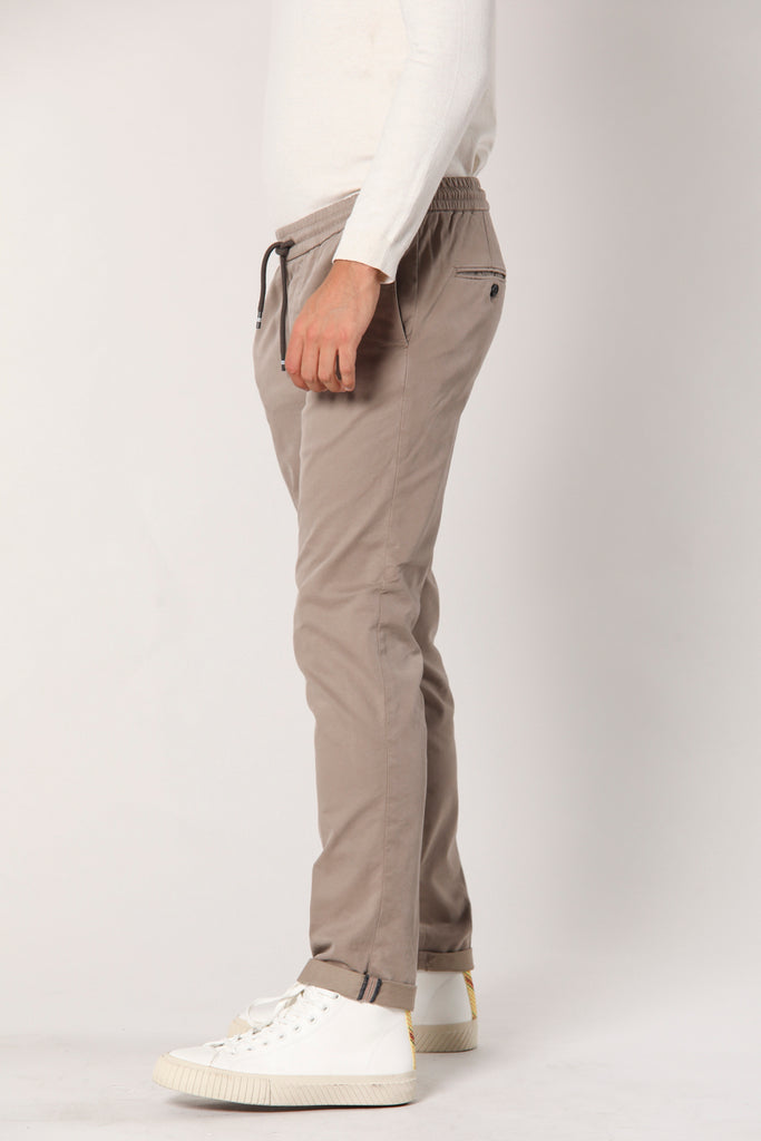 New York Sack pantalone chino jogger uomo in cotone modal stretch regular
