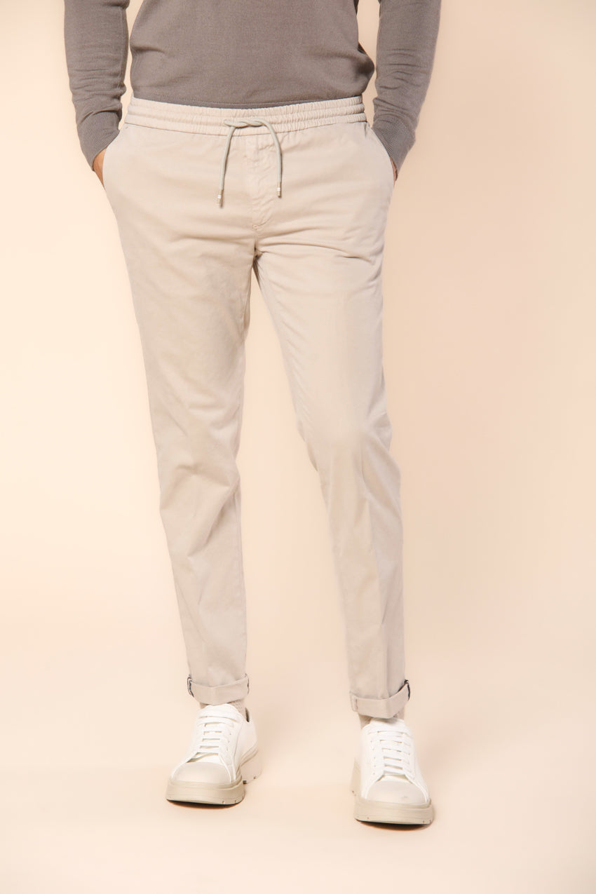 New York Sack pantalon chino jogger homme en coton modal stretch coupe régulière