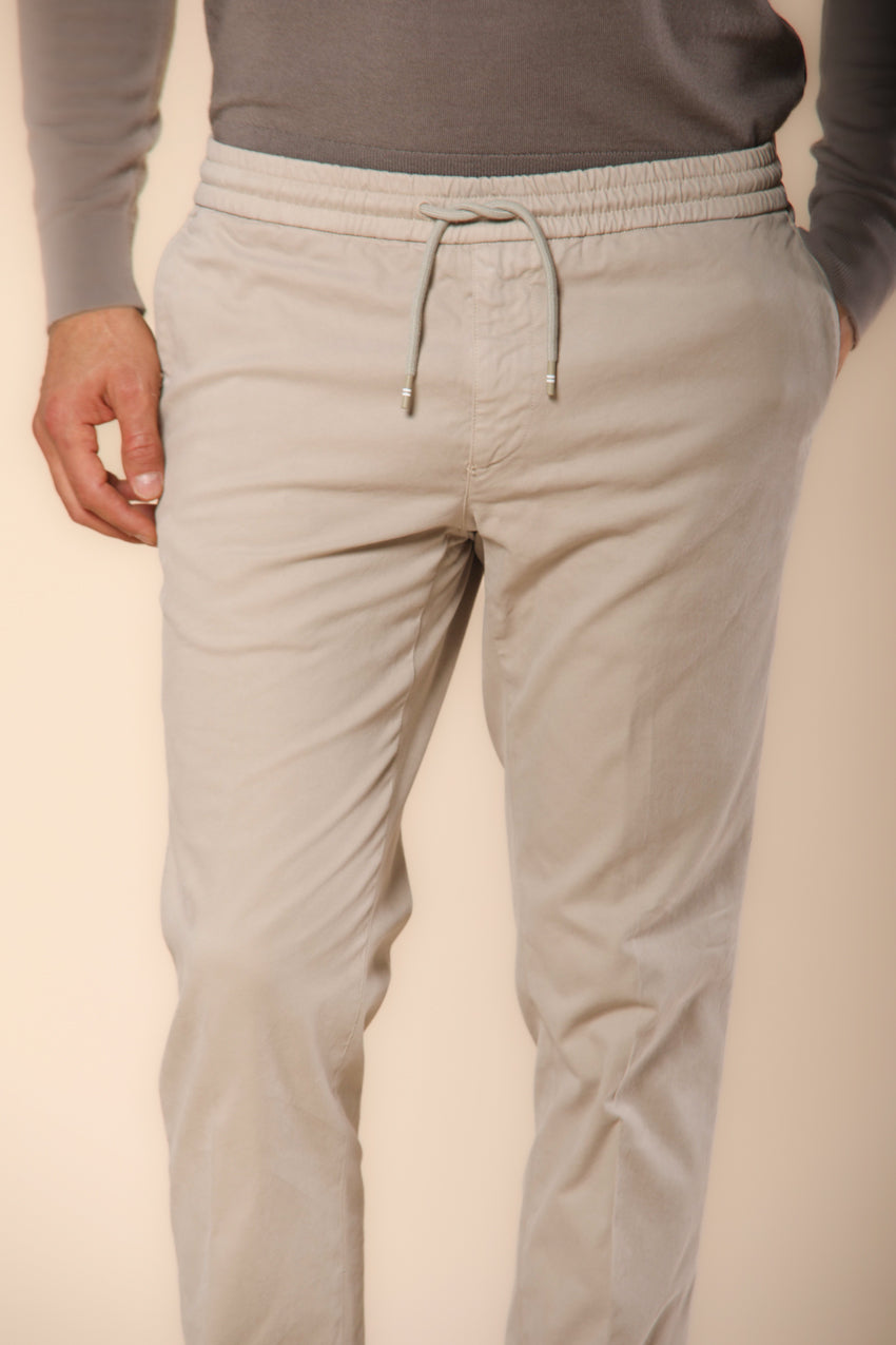 New York Sack pantalon chino jogger homme en coton modal stretch coupe régulière