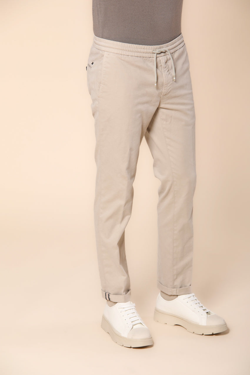 New York Sack pantalon chino jogger homme en coton modal stretch coupe régulière