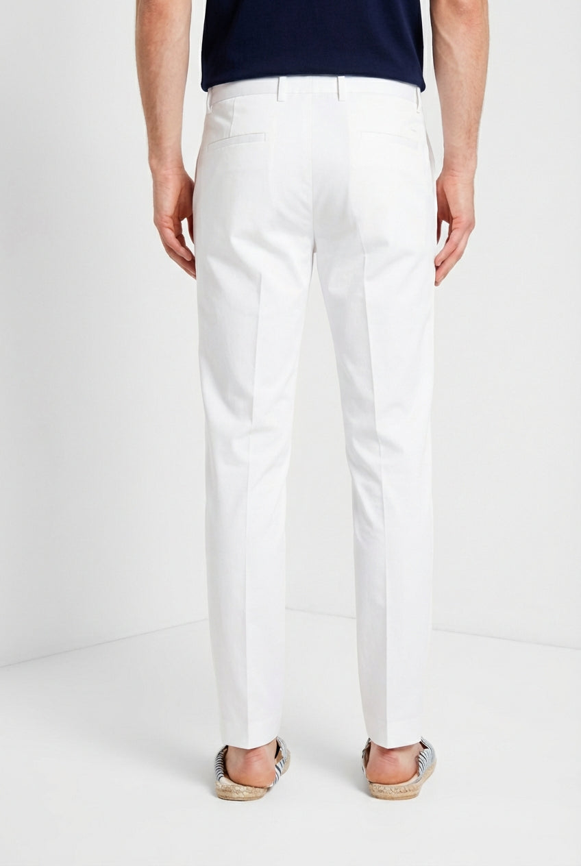 New York Sack pantalone chino jogger uomo in tela paracadute lyocell e cotone regular fit