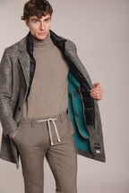 Foto 3 New York String pantalone chino jogger uomo in cover bicolor regular fit