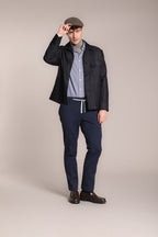 Foto 3 New York String pantalone chino jogger uomo in cotone cashmere regular fit