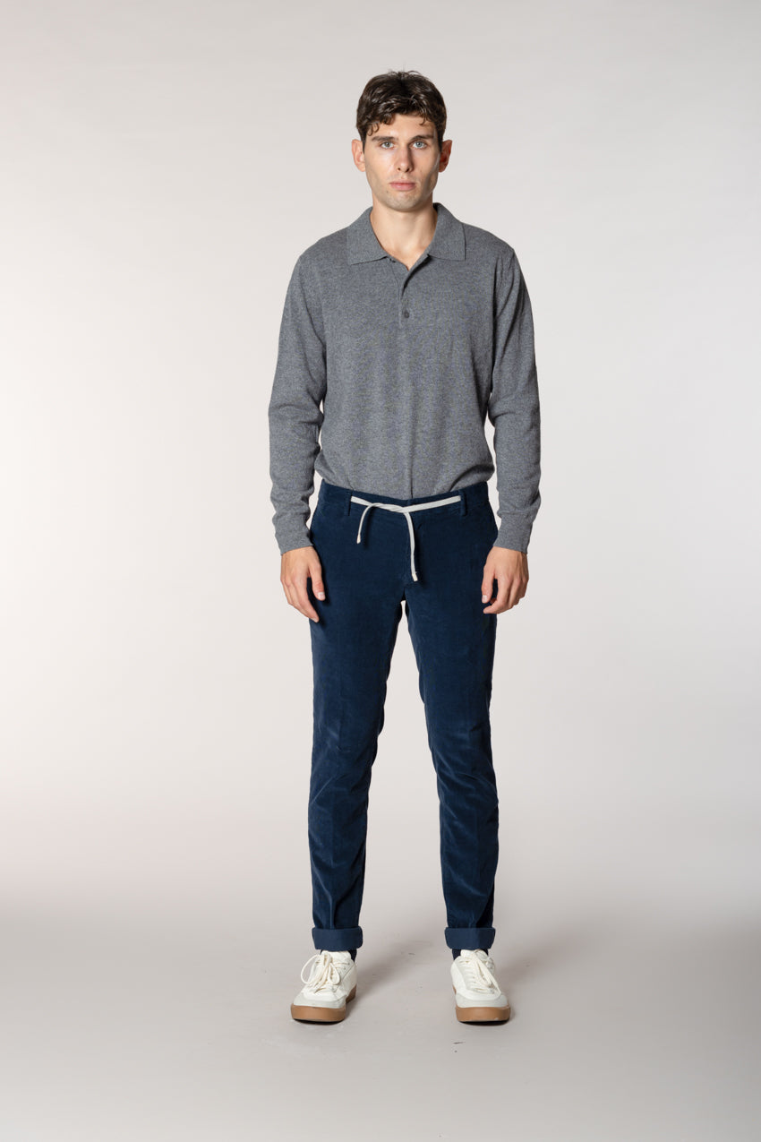 New York String pantalón chino jogger hombre en pana 1500 líneas regular fit