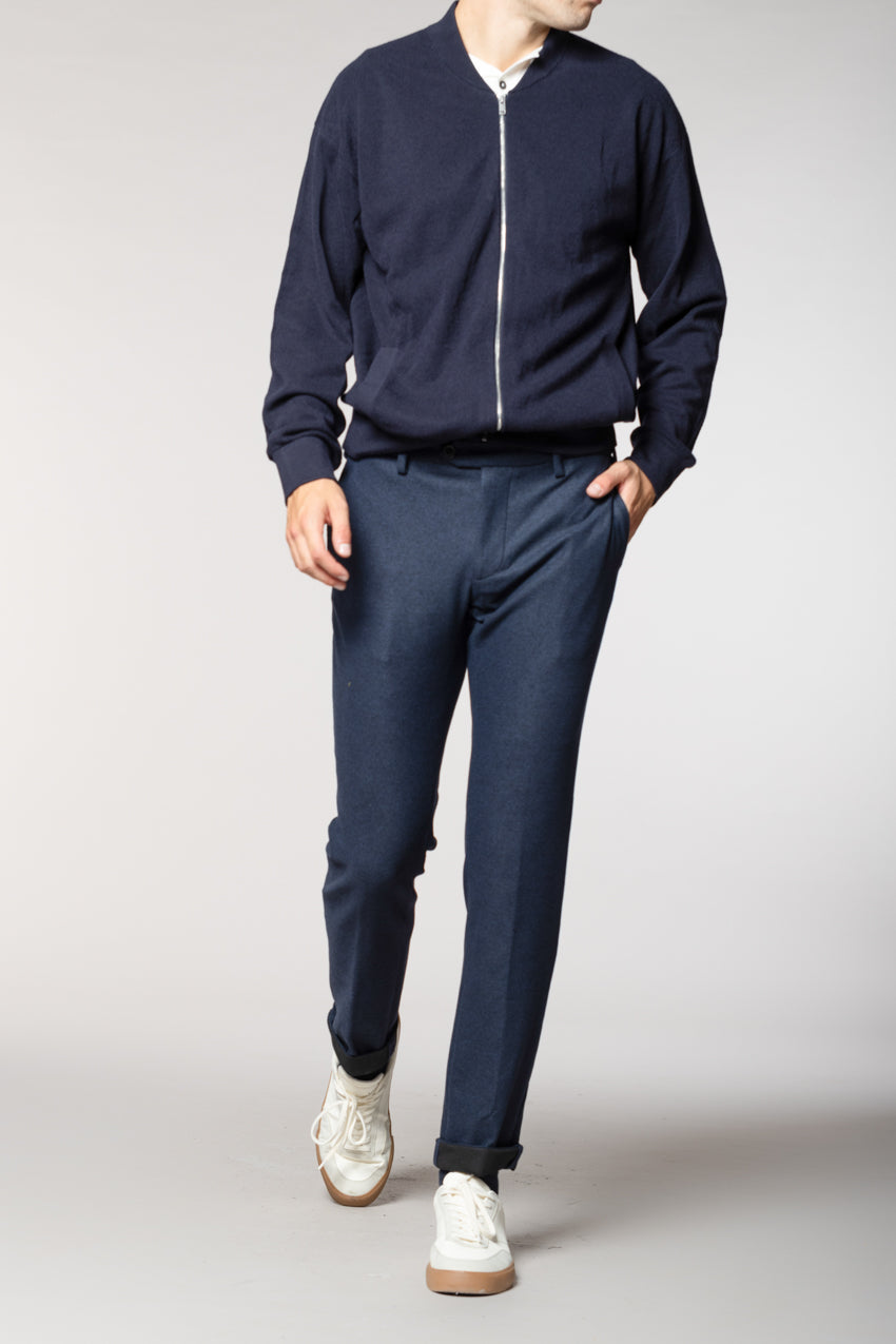 New York Sartoriale pantalón chino hombre sartoriale en jersey de franela regular fit