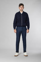 New York Sartoriale pantalón chino hombre sartoriale en jersey de franela regular fit