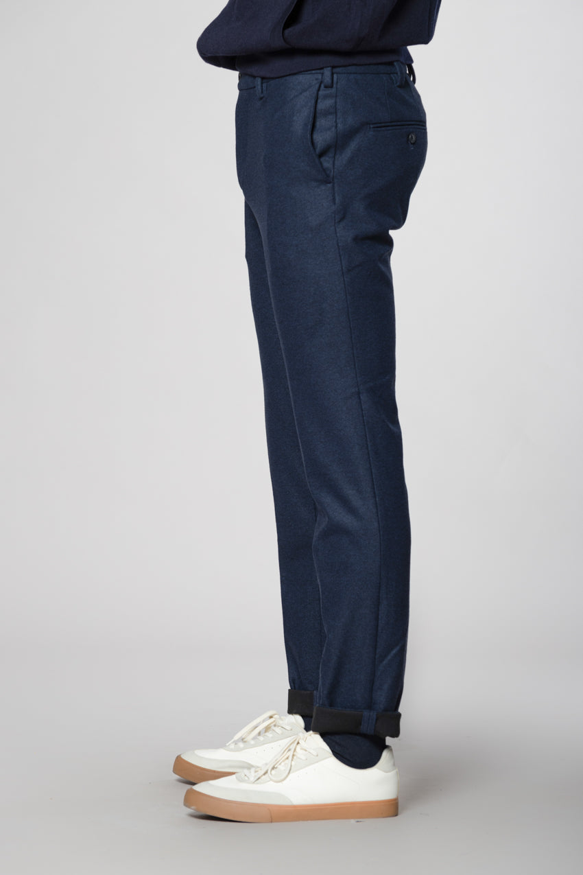 New York Sartoriale pantalón chino hombre sartoriale en jersey de franela regular fit