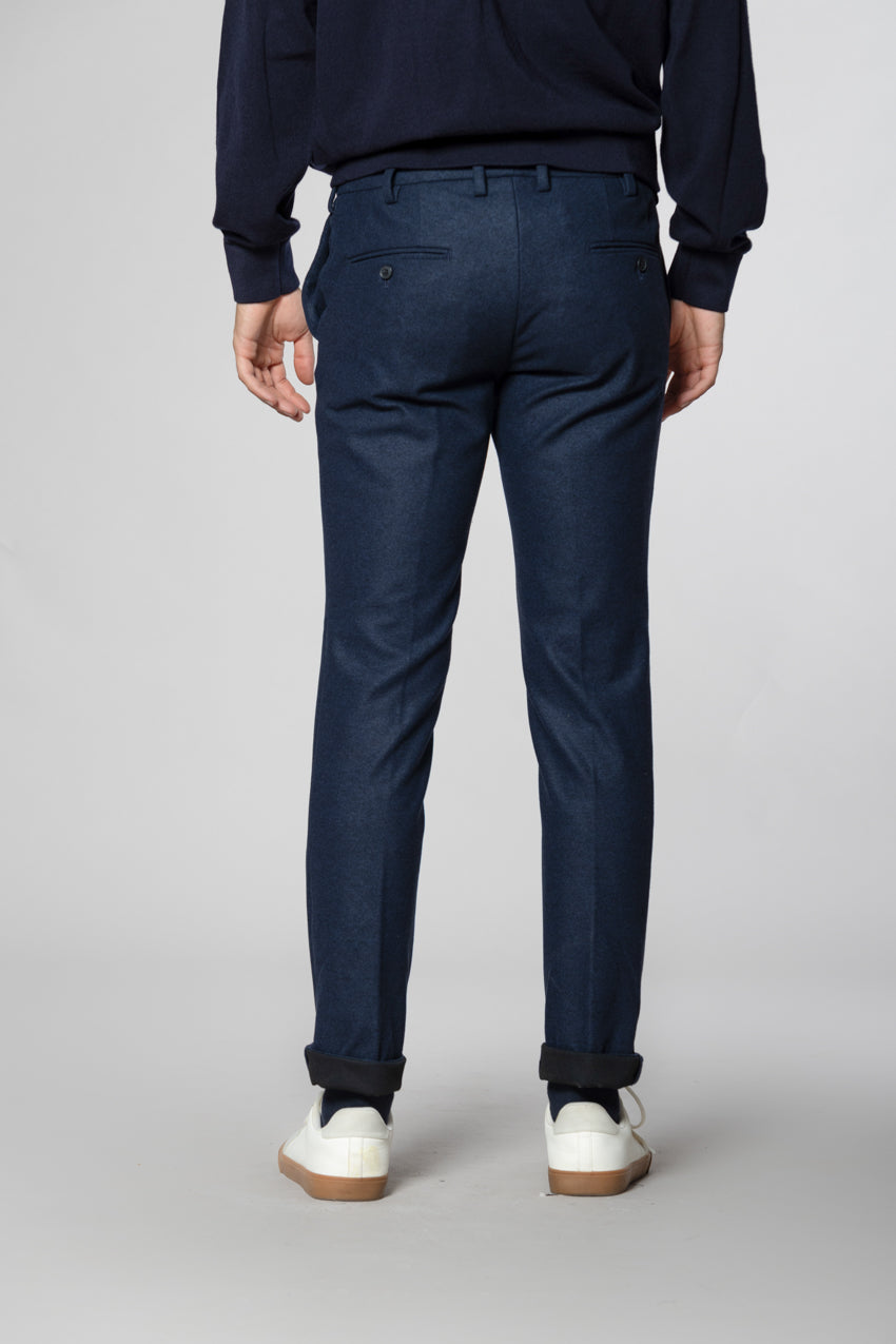 New York Sartoriale pantalón chino hombre sartoriale en jersey de franela regular fit