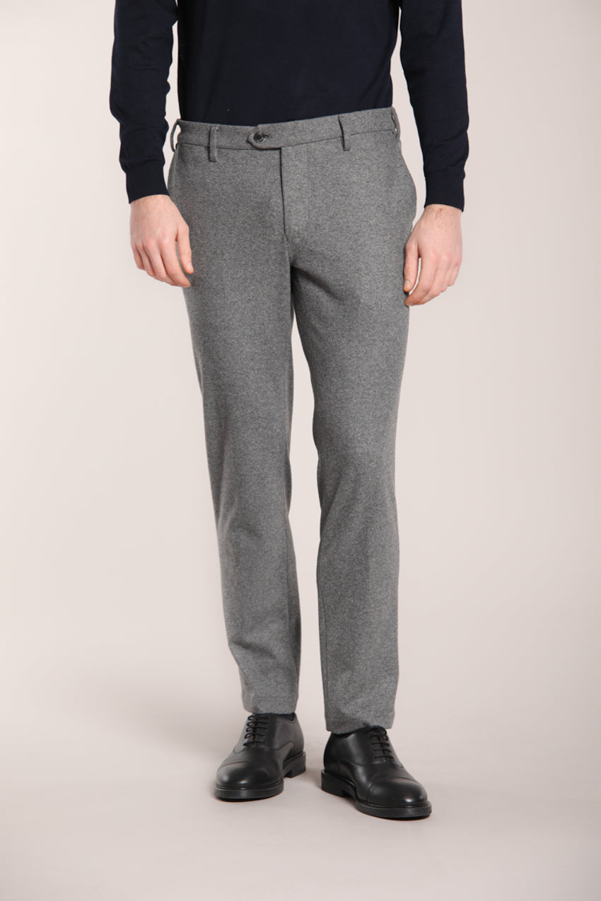 Foto 1 New York Sartoriale pantalone chino uomo sartoriale in jersey flanella regular fit