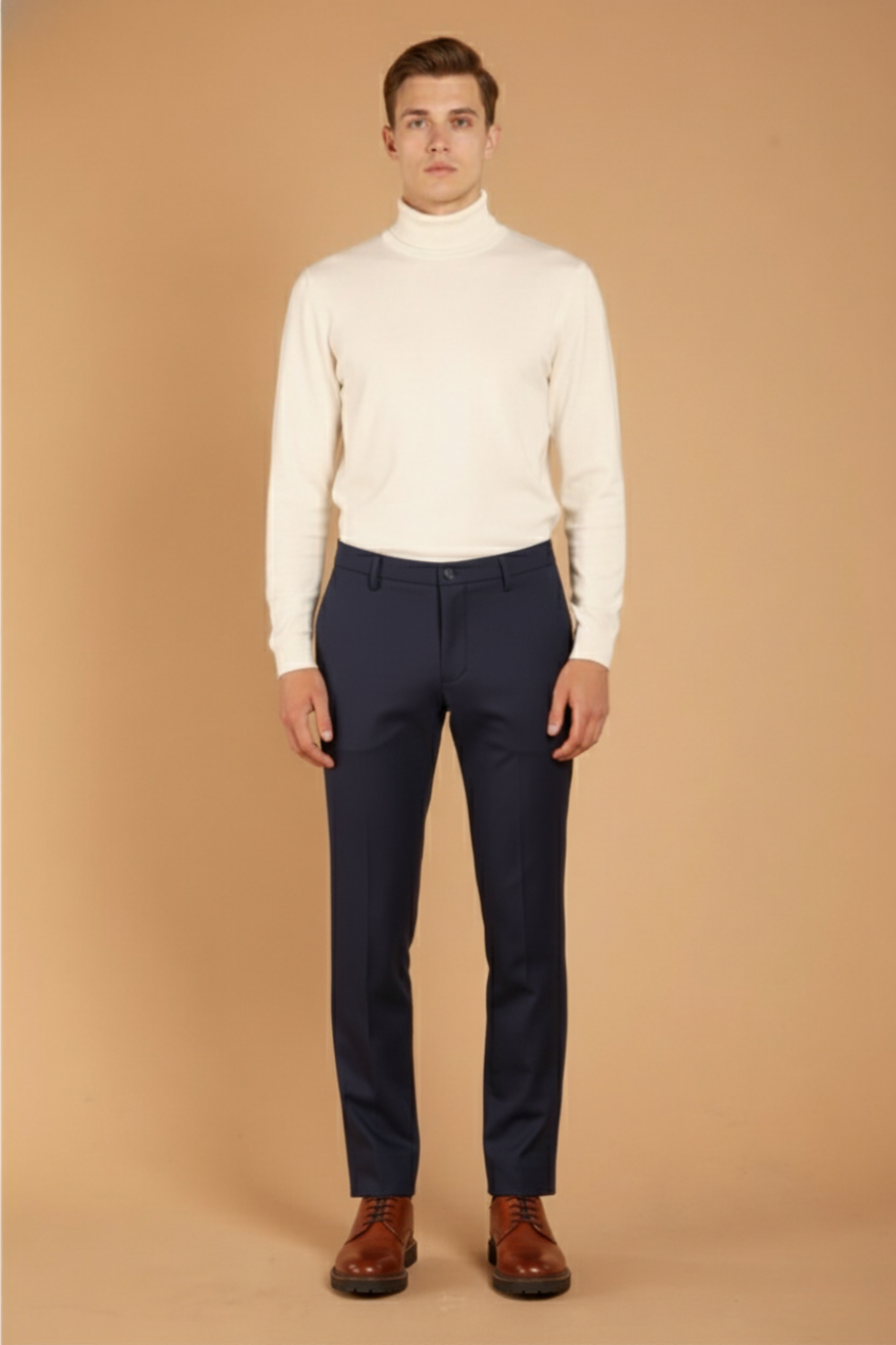 Milano Jog pantalon chino homme en jersey stretch extra slim fit