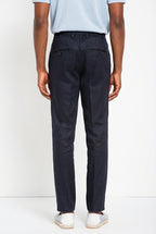 Milano Jogger men's chino pants in linen and cotton twill extra slim fit