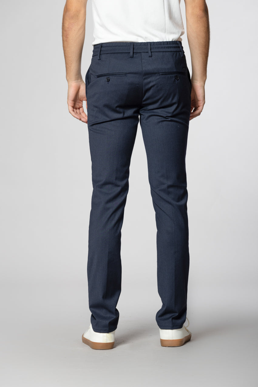 Milano Jogger pantalón chino hombre en lana extra slim fit
