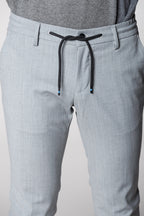 Milano Jogger pantalon chino homme en laine extra slim fit