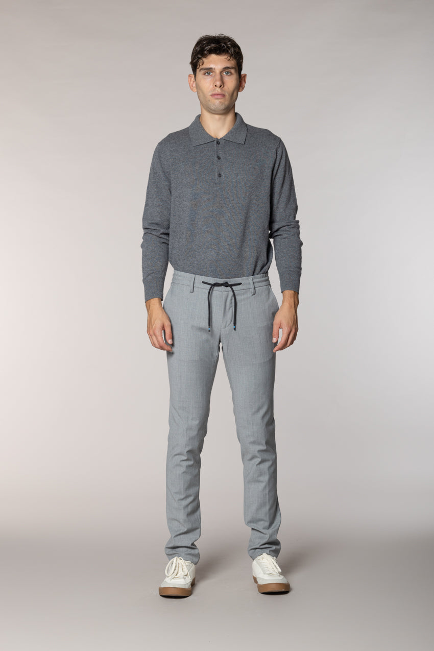 Milano Jogger pantalon chino homme en laine extra slim fit
