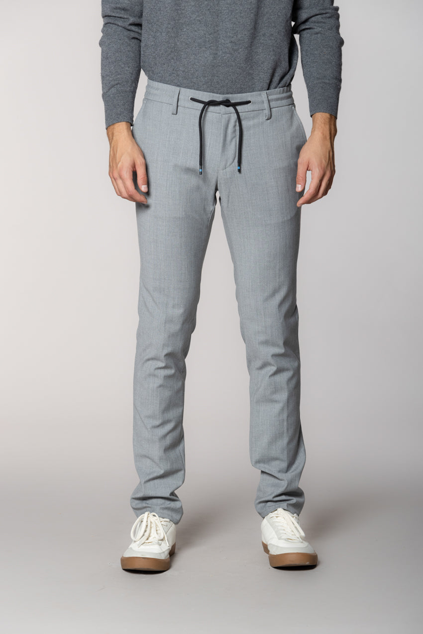 Milano Jogger pantalon chino homme en laine extra slim fit
