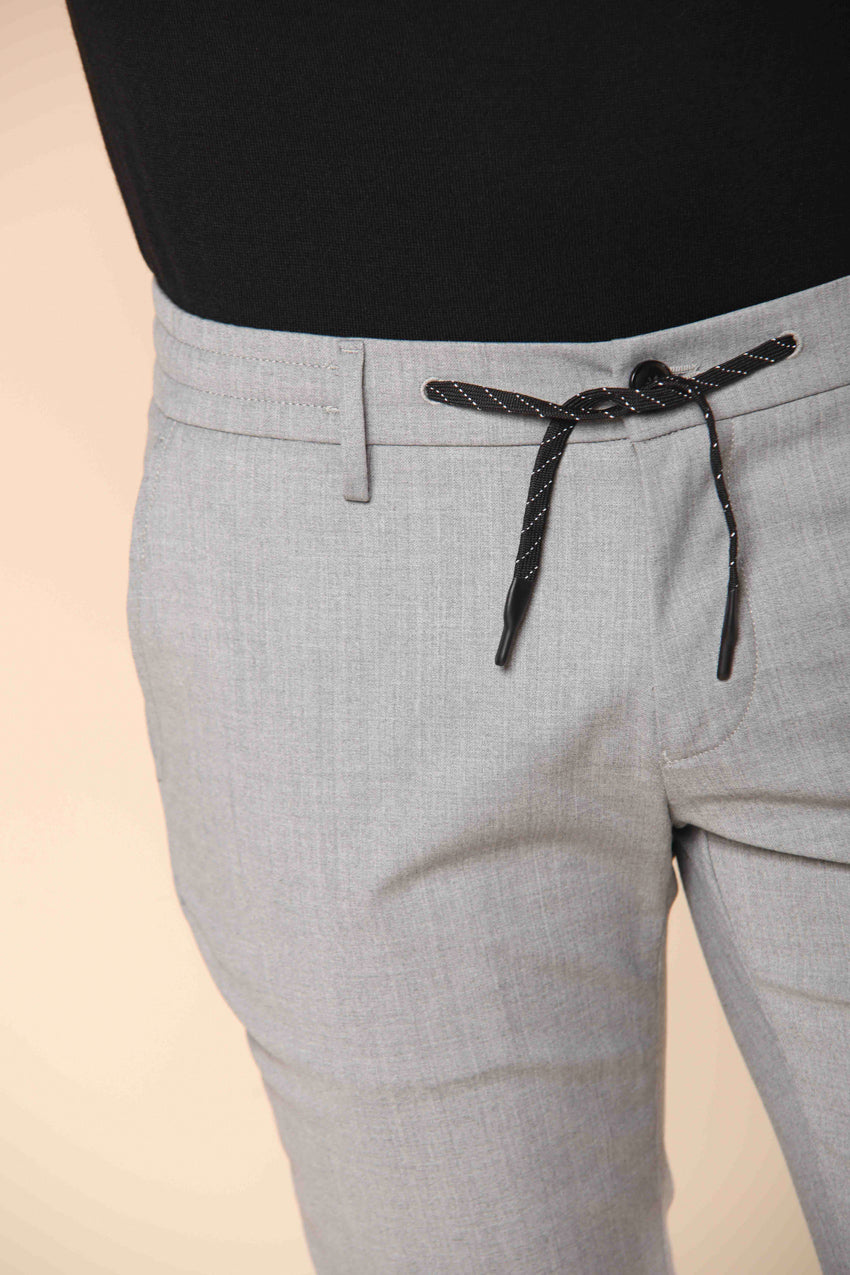 Milano Jogger pantalon chino homme en laine coupe extra slim