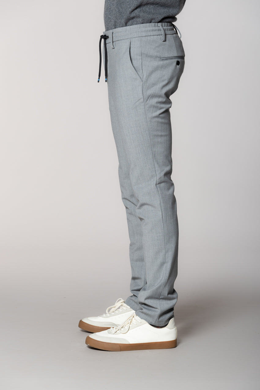 Milano Jogger pantalon chino homme en laine extra slim fit