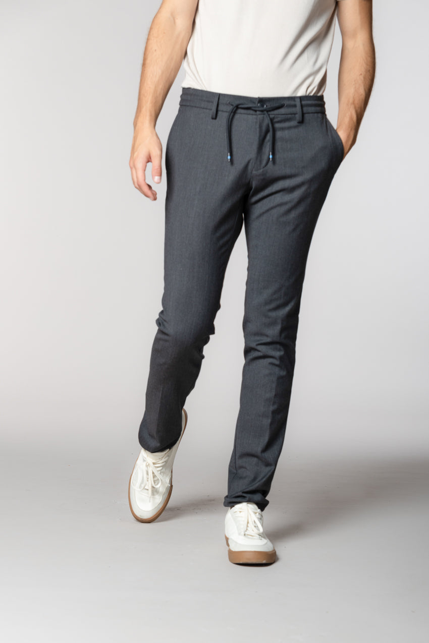 Milano Jogger pantalon chino homme en laine extra slim fit