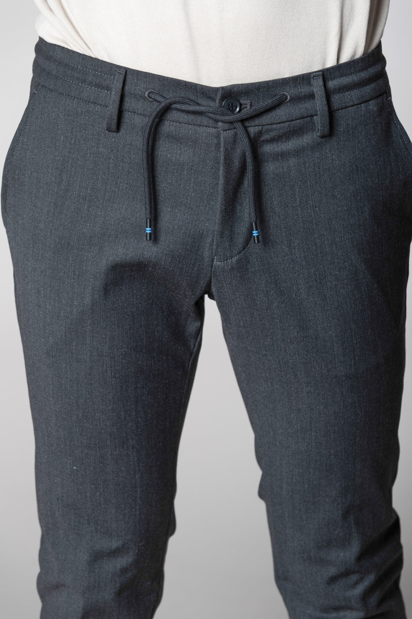 Milano Jogger pantalon chino homme en laine extra slim fit