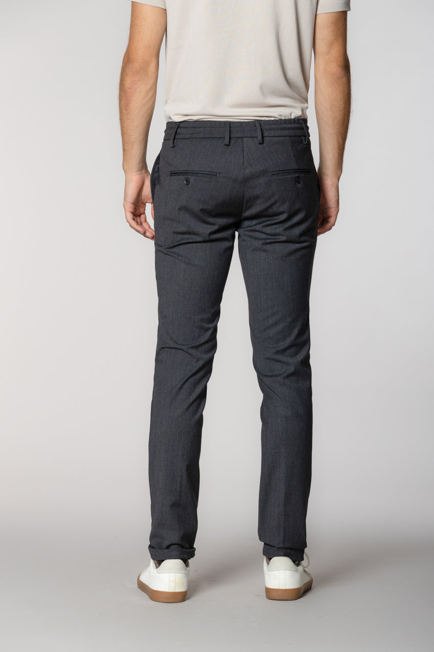 Milano Jogger pantalon chino homme en laine extra slim fit