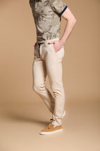 Milano Jogger men's jogger chino pants in micro structured jacquard pattern extra slim fit