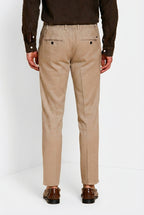 Milano Jogger pantalone chino uomo in twill di lino e cotone extra slim fit
